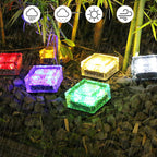 Solar LED Ice Brick Waterproof Glass Ground Light Garden Light Lumendat