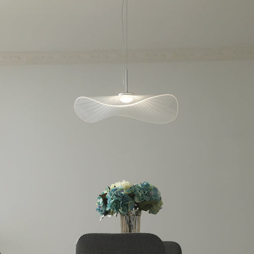 Modern Acrylic Lotus Leaf 1-Light LED Pendant Light