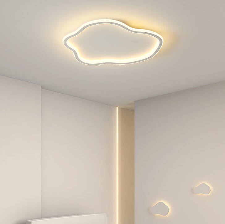 Modern Creative Cloud 1-light LED Flush Mount Ceiling Light BulbSquare