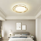 Modern Light Luxury Golden Circle LED Flush Mount Ceiling Light Lumendat
