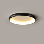 Modern Minimalist Round Aluminum Acrylic LED Flush Mount Ceiling Light Lumendat