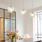 Nordic Creative Ice Cube Glass 1-light Pendant Light BulbSquare