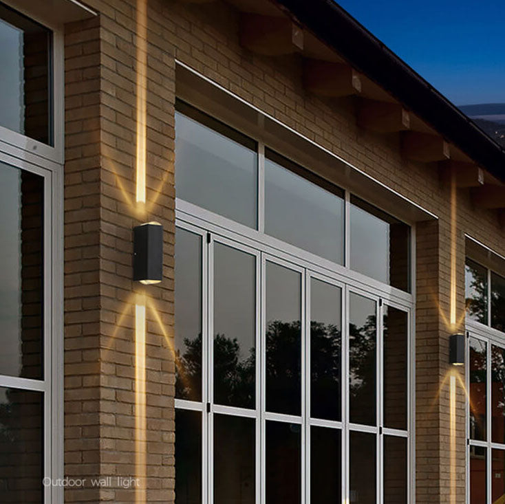 Modern Rectangular LED Outdoor Wall Sconce Lamp Lumendat