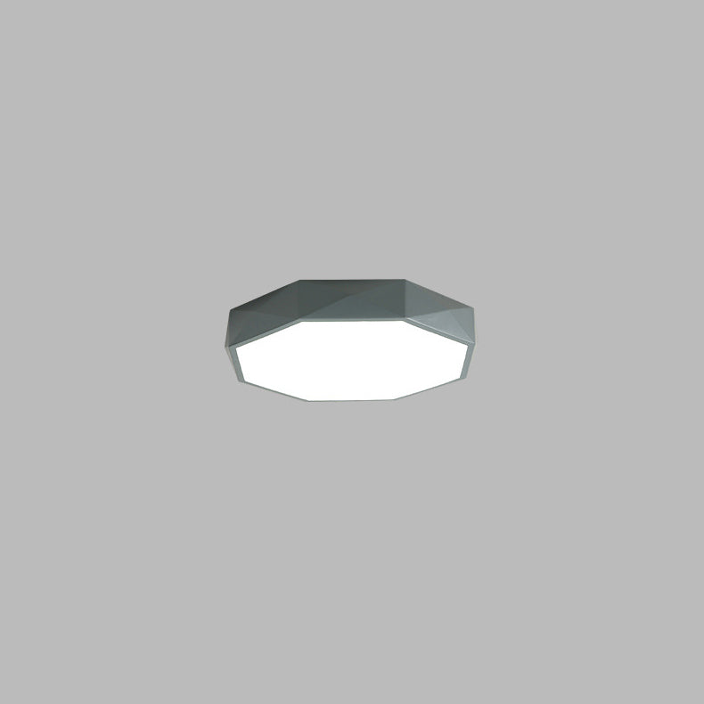 Nordic Macaron Diamond Geometry Iron Acrylic LED Flush Mount Ceiling Light BulbSquare