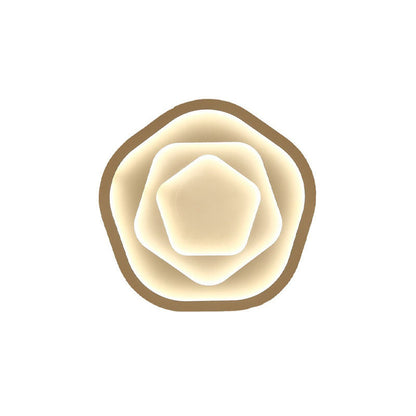 Modern Romantic Rose Shape LED Flush Mount Light Ceiling Light