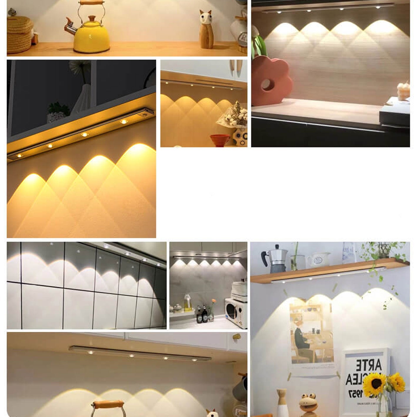 Ultra-thin Smart LED Human Sensor Charging Hill Ripple Light Strip Lumendat