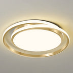 Modern Light Luxury Golden Circle LED Flush Mount Ceiling Light Lumendat
