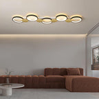 Modern Circle LED 3/4/5 Light LED Flush Mount Track Light Lumendat