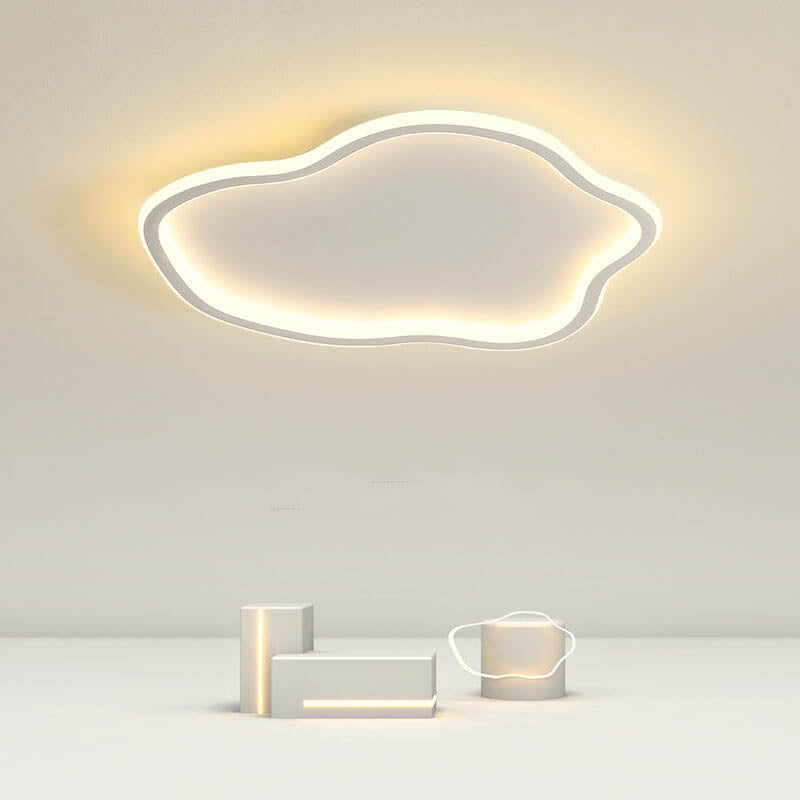 Modern Creative Cloud 1-light LED Flush Mount Ceiling Light BulbSquare