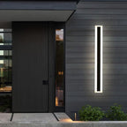 Minimalistic Elongated Bar Shaped 1-Light LED Acrylic Outdoor Waterproof Wall Light
