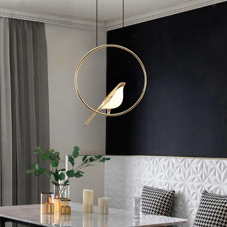 Nordic Creative Bird Shaped Acrylic LED 1/3/6 Light Chandelier Lumendat