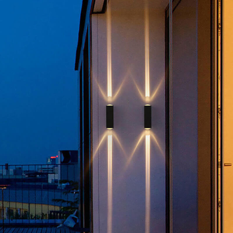 Modern Rectangular LED Outdoor Wall Sconce Lamp Lumendat