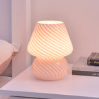 Retro Creative Glass Mushroom 1-Light LED Night Light Table Lamp Lumendat