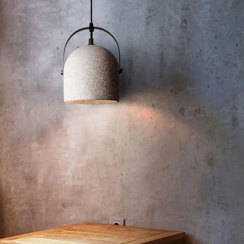 Nordic Creative Cement Cylinder 1-light Pendant Light Lumendat