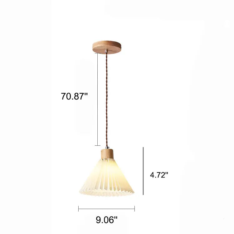 Nordic Minimalist Pleated Shade 1-light Pendant Light Lumendat