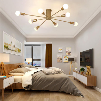 Modern Branches Metal 6/8/10-light Semi-flush Mount Ceiling Light