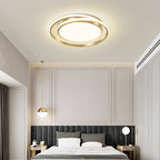 Modern Light Luxury Golden Circle LED Flush Mount Ceiling Light Lumendat