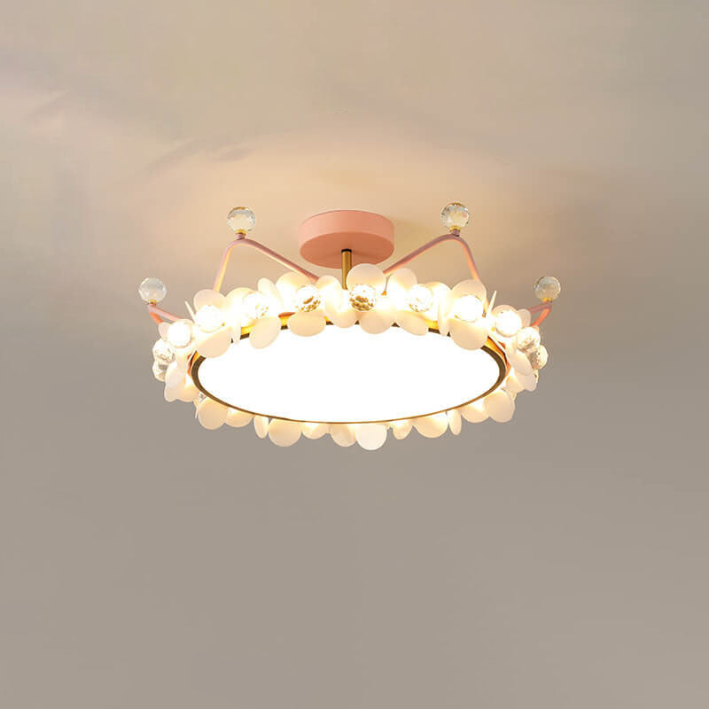 Lumendat Modern Light Luxury Crown Children LED Flush Mount Ceiling Light Lumendat
