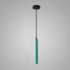 Retro Multicolor Cement Long Strip LED Pendant Light BulbSquare