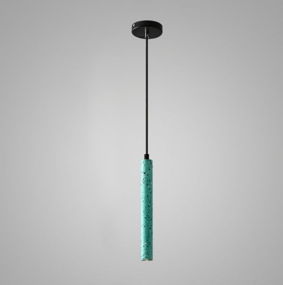 Retro Multicolor Cement Long Strip LED Pendant Light BulbSquare