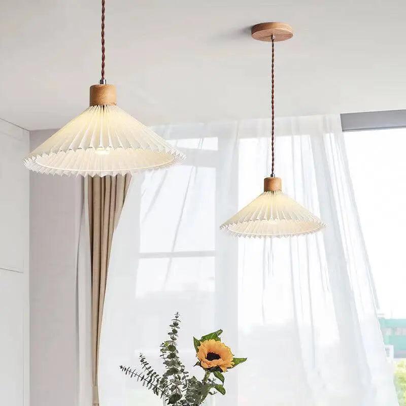 Nordic Minimalist Pleated Shade 1-light Pendant Light Lumendat
