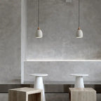 Minimalist Cement Dome 1-light Pendant Light BulbSquare