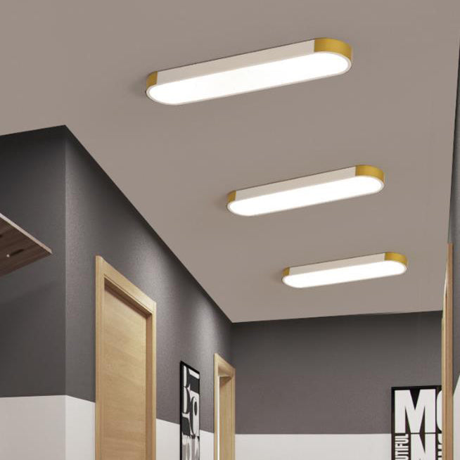 Modern Minimalist Rectangular Ring LED Flush Mount Ceiling Light BulbSquare