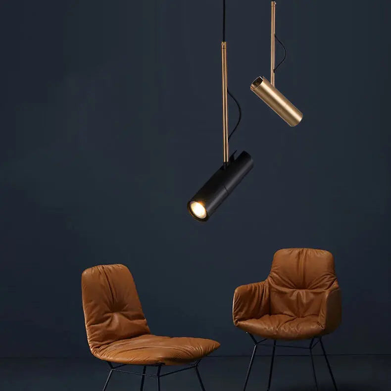 Modern Minimalist Gold 1-light LED Spotlight Pendant Light Lumendat