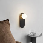 Nordic Minimalist Glass Ring Base 1-Light Wall Sconce Lamp