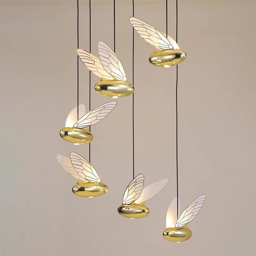 Modern Creative Resin Bee 1-Light LED Pendant Light