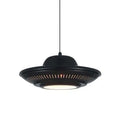 Industrial Vintage Iron Flying Saucer 1-light Pendant Light BulbSquare