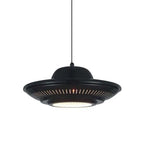 Industrial Vintage Iron Flying Saucer 1-light Pendant Light BulbSquare