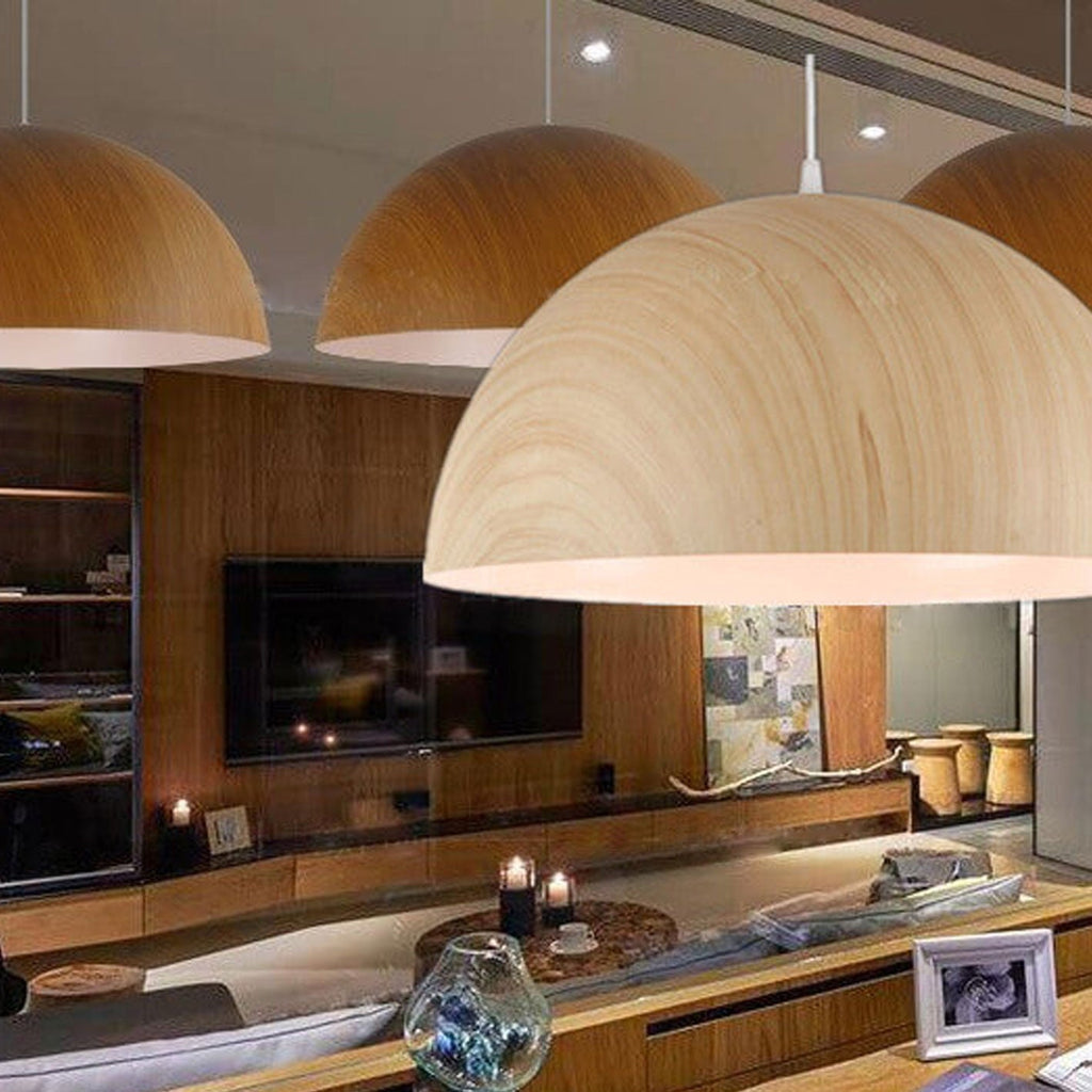 Nordic Minimalist Marbled Semicircle 1-light Pendant Light BulbSquare