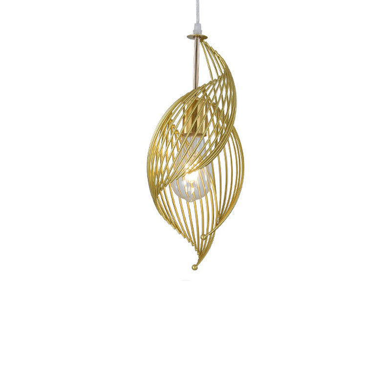 Nordic Creative Iron Sea Snail Shape 1-light Pendant Light BulbSquare