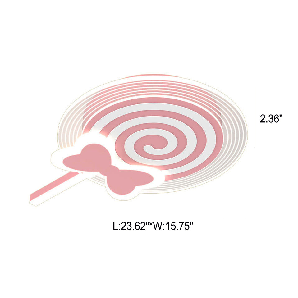 Lumendat Creative Childlike Cartoon Lollipop Design LED Flush Mount Light Lumendat