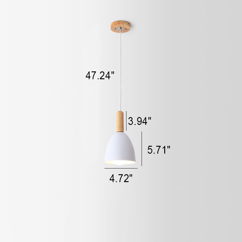 Nordic Minimalist Macaron Solid Color 1/3-light Chandelier