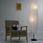 Nordic Minimalist Rice Paper Column 2-Light Standing Floor Lamp Lumendat
