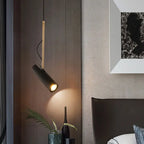 Modern Minimalist Gold 1-light LED Spotlight Pendant Light modern luxury lighting fixture