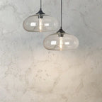 Creative Colored Glass Oval 1-light Pendant Light Lumendat