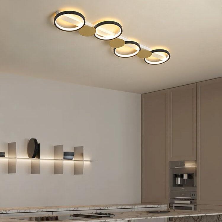Modern Circle LED 3/4/5 Light LED Flush Mount Track Light Lumendat