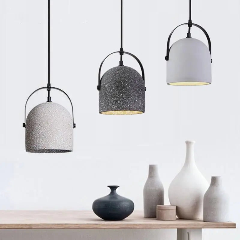 Nordic Creative Cement Cylinder 1-light Pendant Light Lumendat