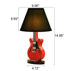 Lumendat Cartoon Creative Fabric Shade Guitar 1-Light Table Lamp Lumendat