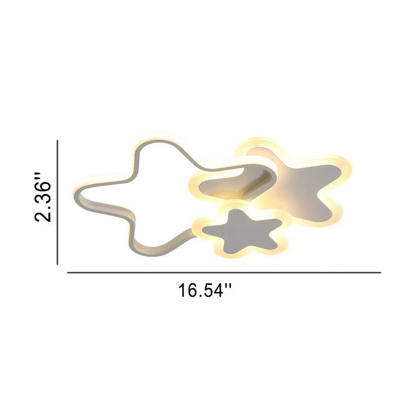 Lumendat Nordic Cartoon Star Shape LED Flush Mount Ceiling Light Lumendat