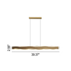 Modern Luxury Stainless Steel Long Bar Acrylic LED Chandelier BulbSquare