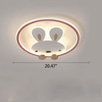 Lumendat Childlike Creative Cartoon Rabbit Design LED Flush Mount Light Lumendat
