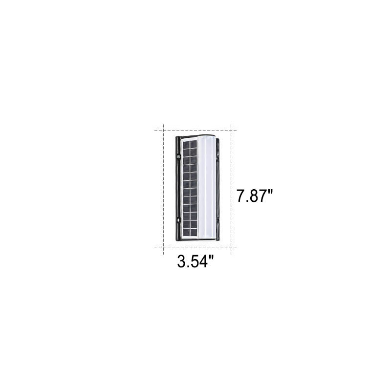 Modern Long Acrylic Solar LED Waterproof Outdoor Garden Wall Light Lumendat