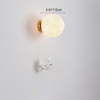 Lumendat Contemporary Creative 3D Printed Moon Shade Resin Astronaut 1-Light Wall Sconce Lamp For Bedroom Lumendat