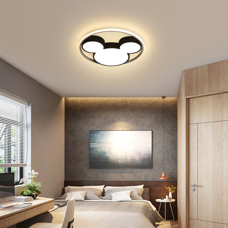 Lumendat Cartoon Mouse LED Flush Mount Ceiling Light Lumendat