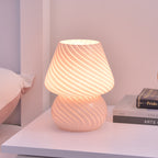 Retro Creative Glass Mushroom 1-Light LED Night Light Table Lamp Lumendat