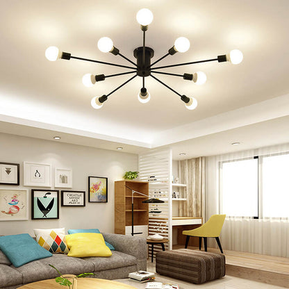 Modern Branches Metal 6/8/10-light Semi-flush Mount Ceiling Light